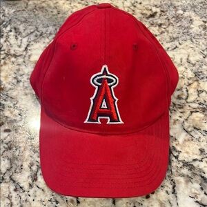 Angel: Red Baseball Cap with Logo